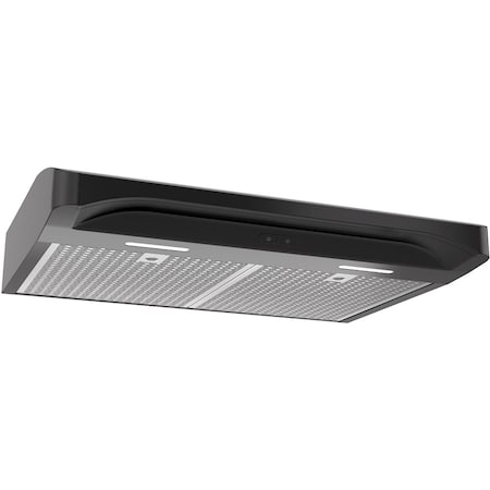 Broan-Nutone Elite 30-Inch Black Convertible LED-Lit Under-Cabinet Range Hood with 375 CFM Blower ALT230BL